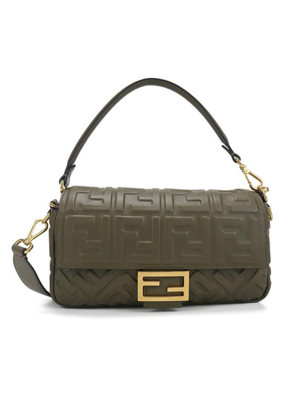 Fendi Baguette Nm Bag Zucca Embossed #356101F23B